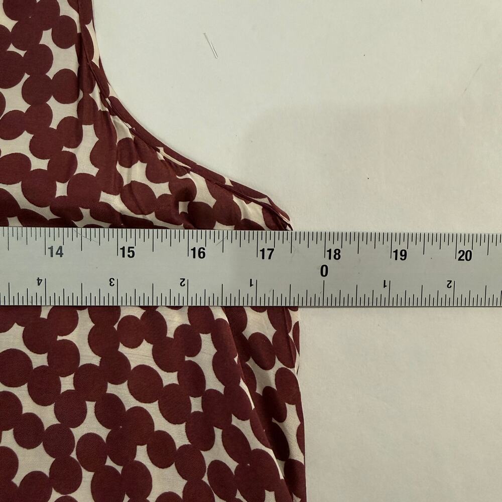 Essentiel Antwerp Carousel Dress Tiered Boho Style Midi Polka Dot Brown US8 - Picture 4 of 8
